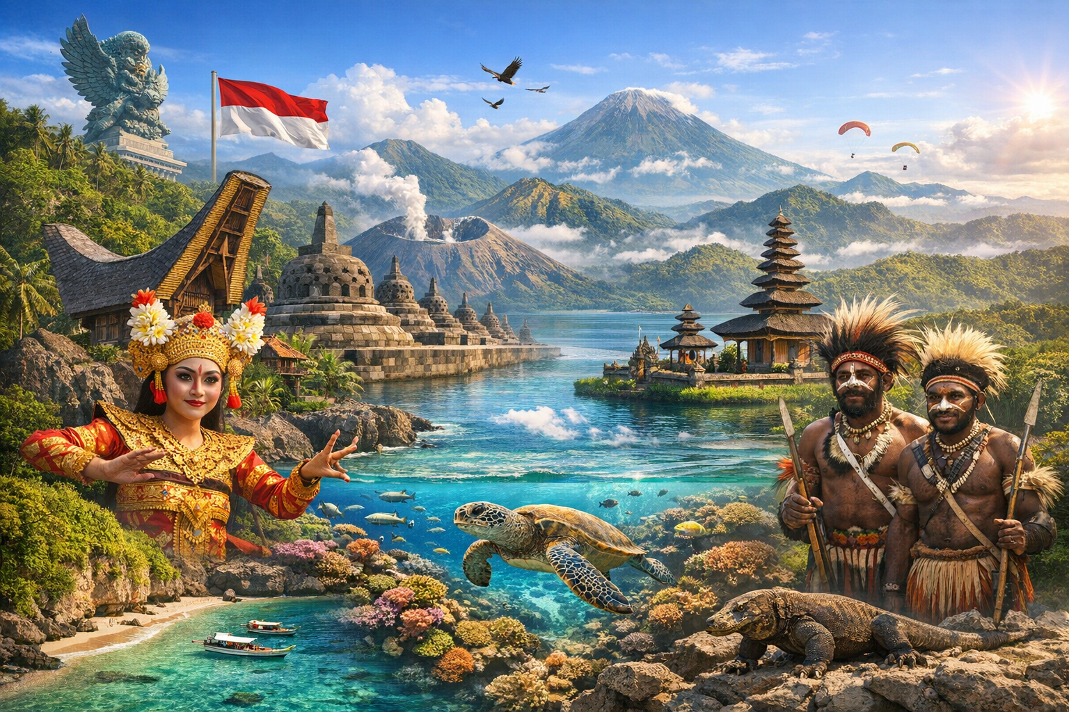Indonesia: Surga Wisata Tropis dengan Ribuan Pulau dan Budaya yang Beragam