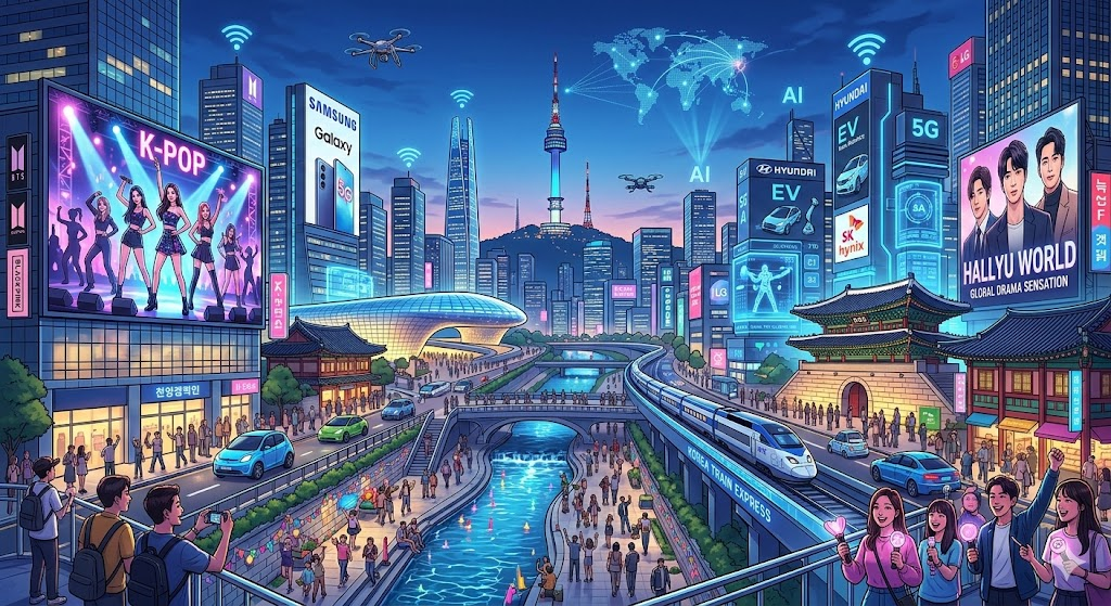Korea Selatan: Negara Teknologi Tinggi dengan Budaya Populer yang Mendunia